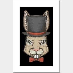 Lucky Rabbit Hare Lucky Charm Fantasy Magic Animal Posters and Art